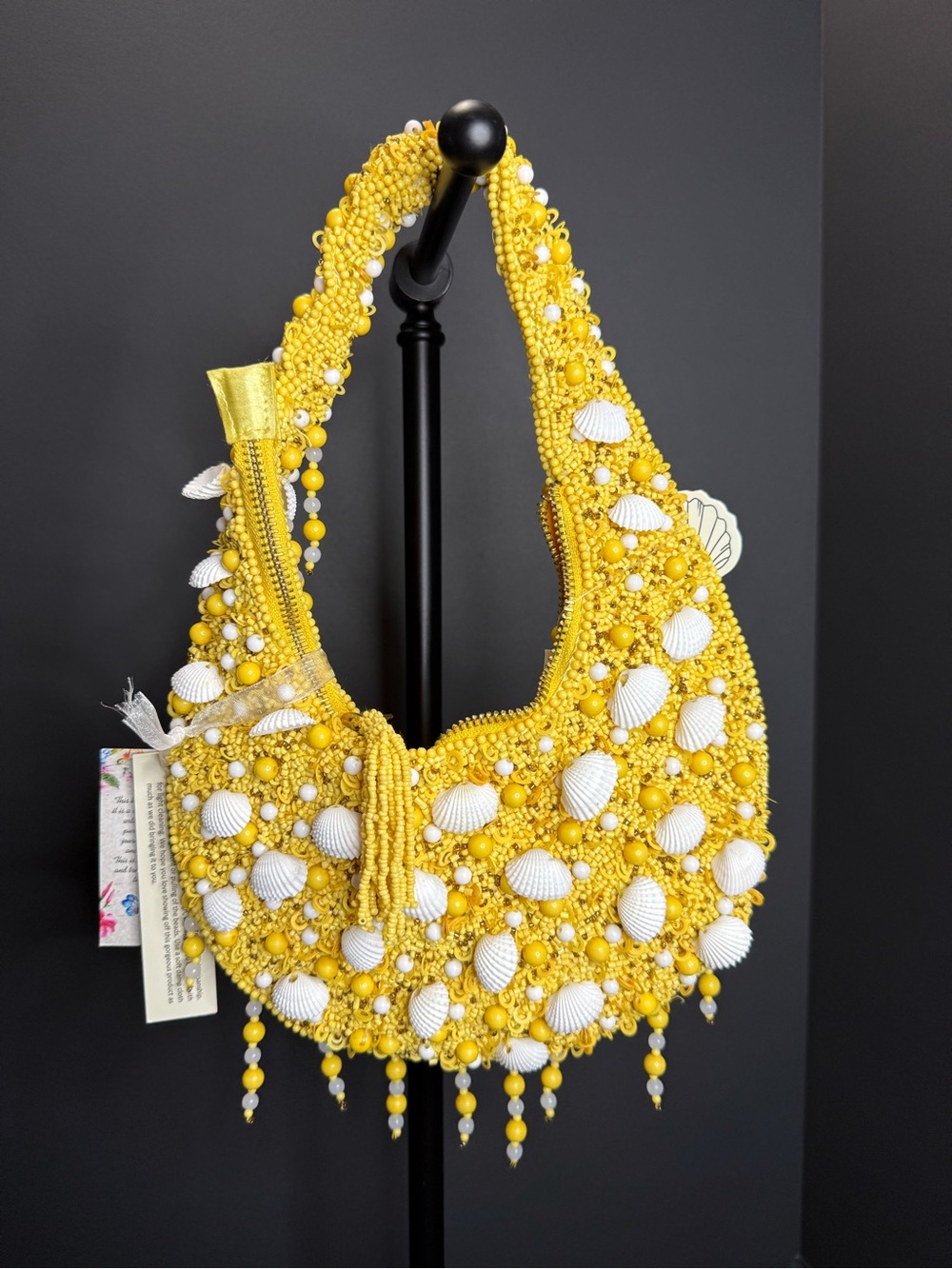 New Viral Beaded Purse Bag Made in India Summer Resort Novelty Fringe Shells